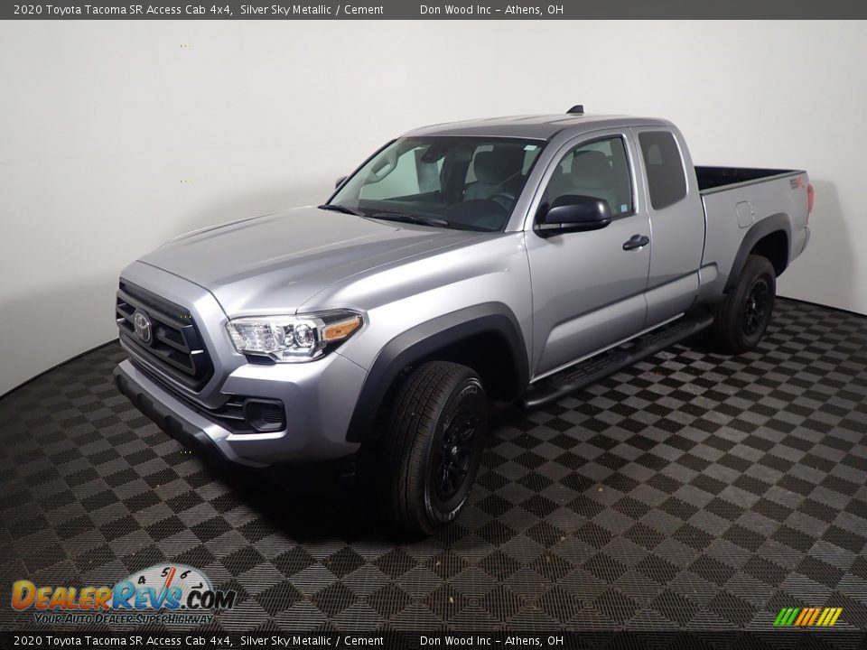 2020 Toyota Tacoma SR Access Cab 4x4 Silver Sky Metallic / Cement Photo #9