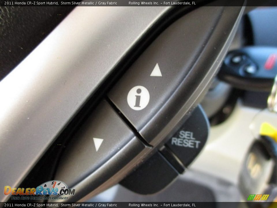 2011 Honda CR-Z Sport Hybrid Storm Silver Metallic / Gray Fabric Photo #32