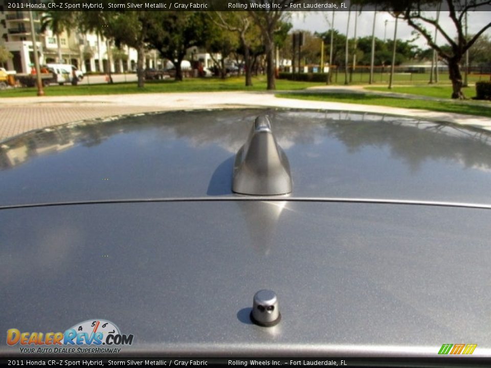 2011 Honda CR-Z Sport Hybrid Storm Silver Metallic / Gray Fabric Photo #33
