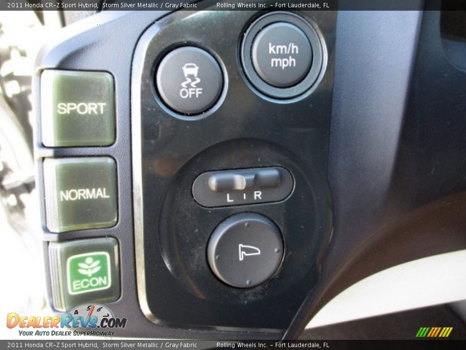 2011 Honda CR-Z Sport Hybrid Storm Silver Metallic / Gray Fabric Photo #34