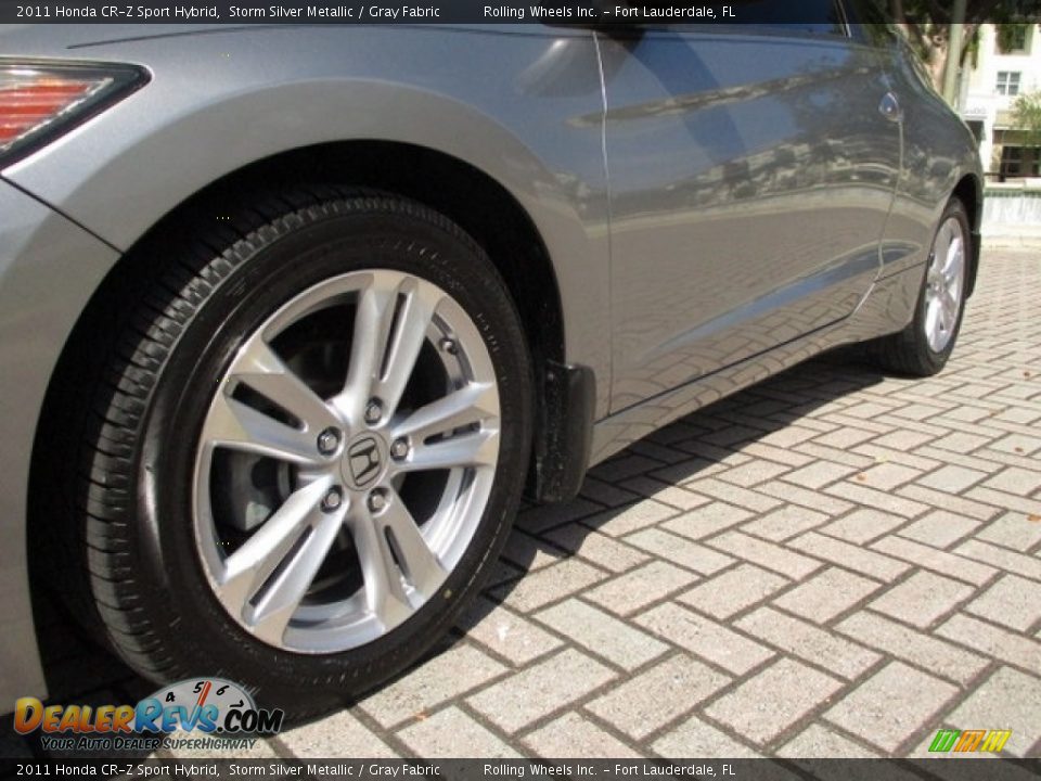 2011 Honda CR-Z Sport Hybrid Storm Silver Metallic / Gray Fabric Photo #35