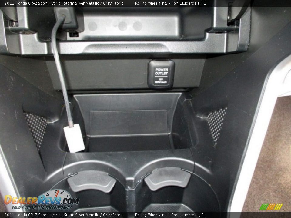 2011 Honda CR-Z Sport Hybrid Storm Silver Metallic / Gray Fabric Photo #36
