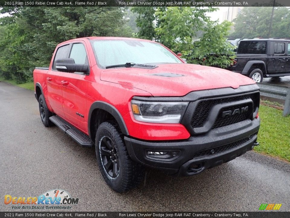 2021 Ram 1500 Rebel Crew Cab 4x4 Flame Red / Black Photo #3