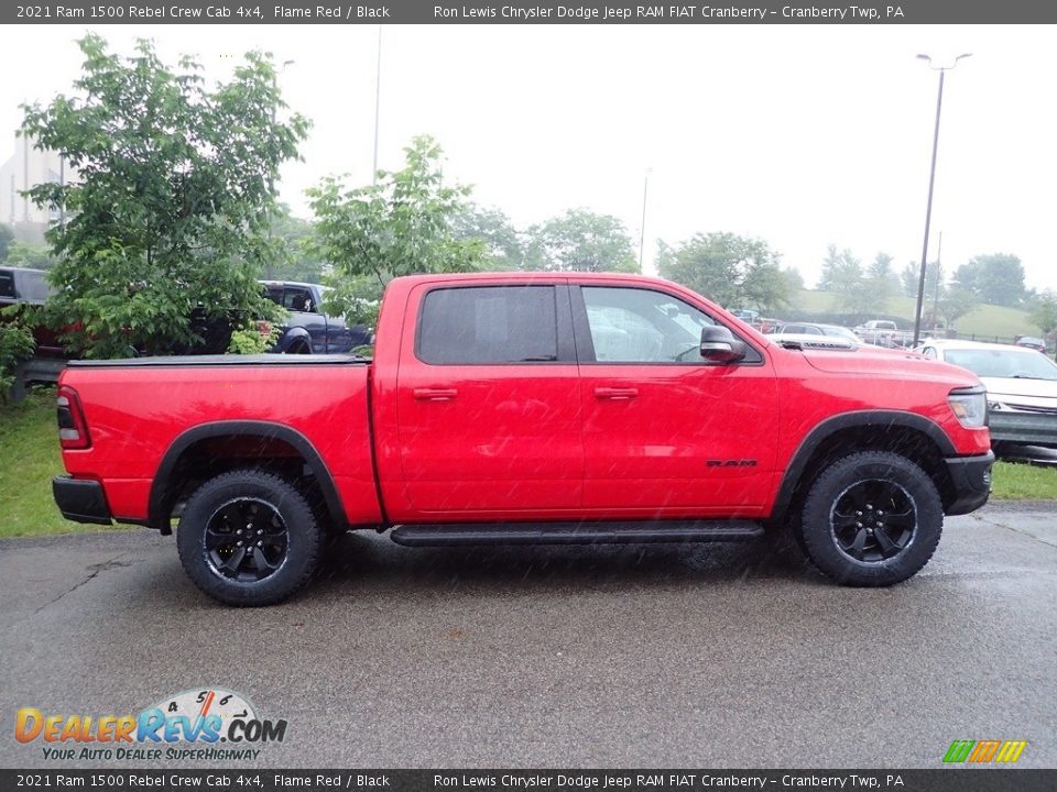 2021 Ram 1500 Rebel Crew Cab 4x4 Flame Red / Black Photo #4