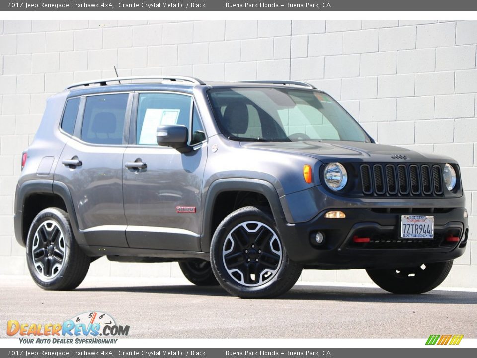 2017 Jeep Renegade Trailhawk 4x4 Granite Crystal Metallic / Black Photo #2