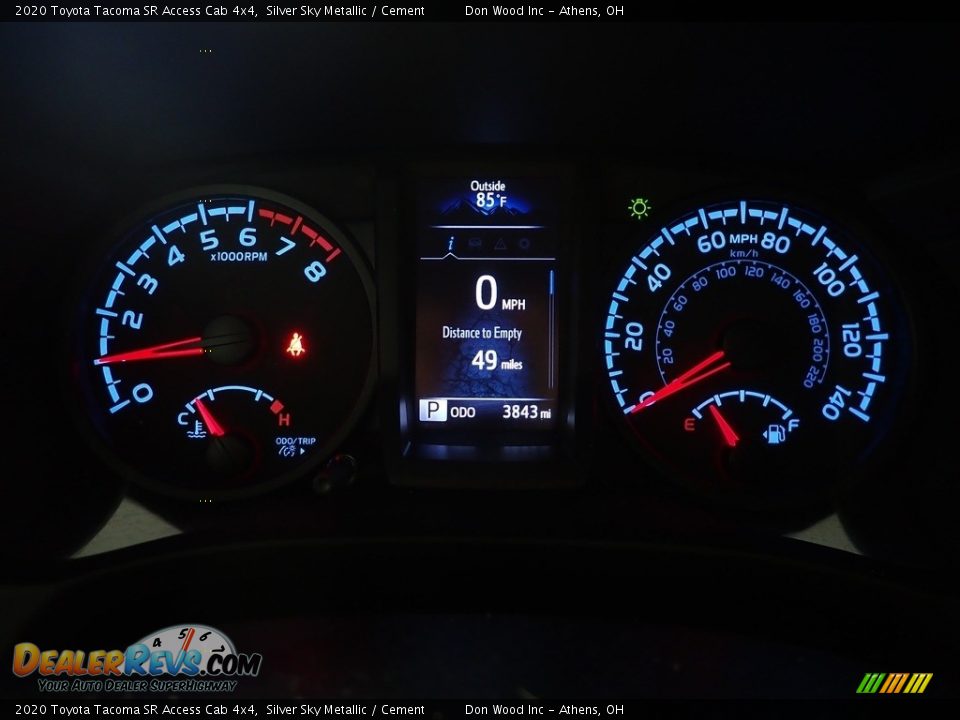 2020 Toyota Tacoma SR Access Cab 4x4 Silver Sky Metallic / Cement Photo #27