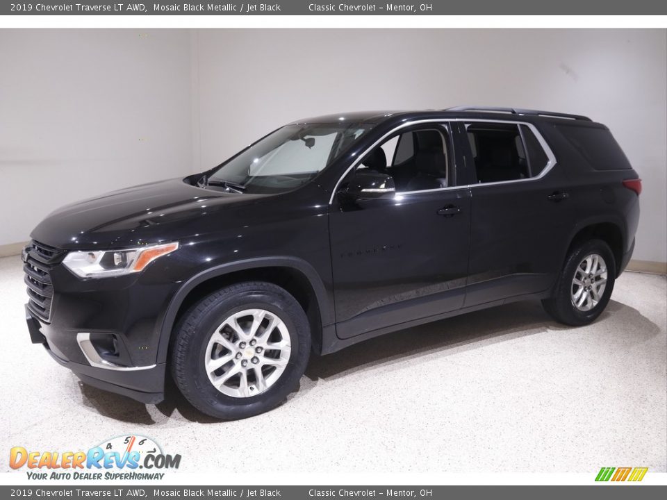 2019 Chevrolet Traverse LT AWD Mosaic Black Metallic / Jet Black Photo #3