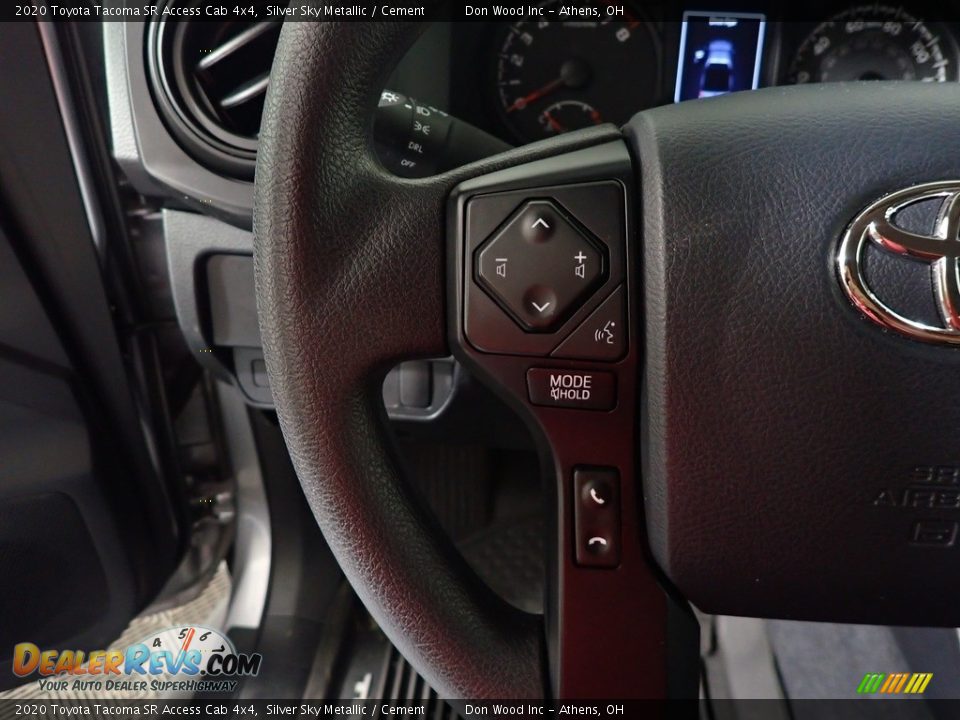 2020 Toyota Tacoma SR Access Cab 4x4 Silver Sky Metallic / Cement Photo #28