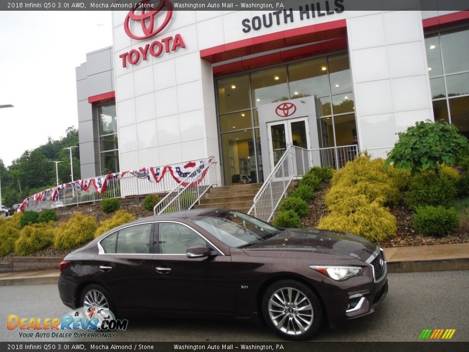 2018 Infiniti Q50 3.0t AWD Mocha Almond / Stone Photo #2