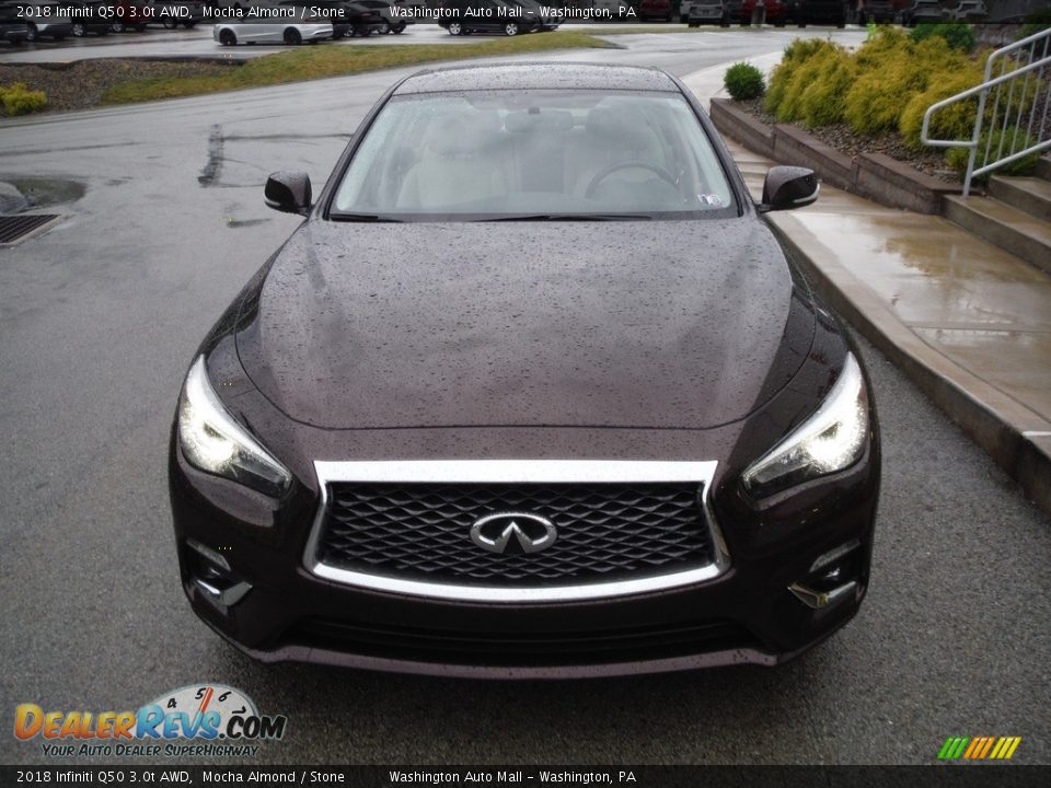 2018 Infiniti Q50 3.0t AWD Mocha Almond / Stone Photo #12