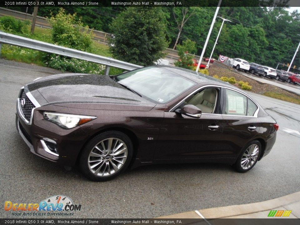 2018 Infiniti Q50 3.0t AWD Mocha Almond / Stone Photo #14