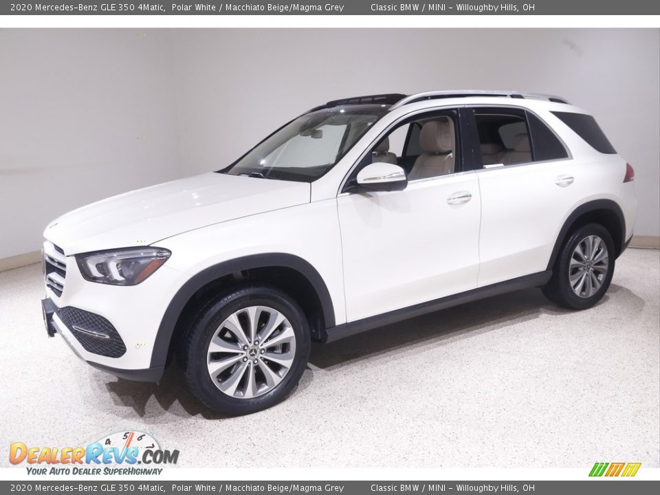 2020 Mercedes-Benz GLE 350 4Matic Polar White / Macchiato Beige/Magma Grey Photo #3