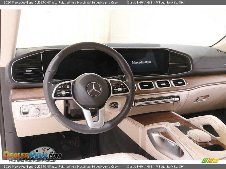 2020 Mercedes-Benz GLE 350 4Matic Polar White / Macchiato Beige/Magma Grey Photo #6