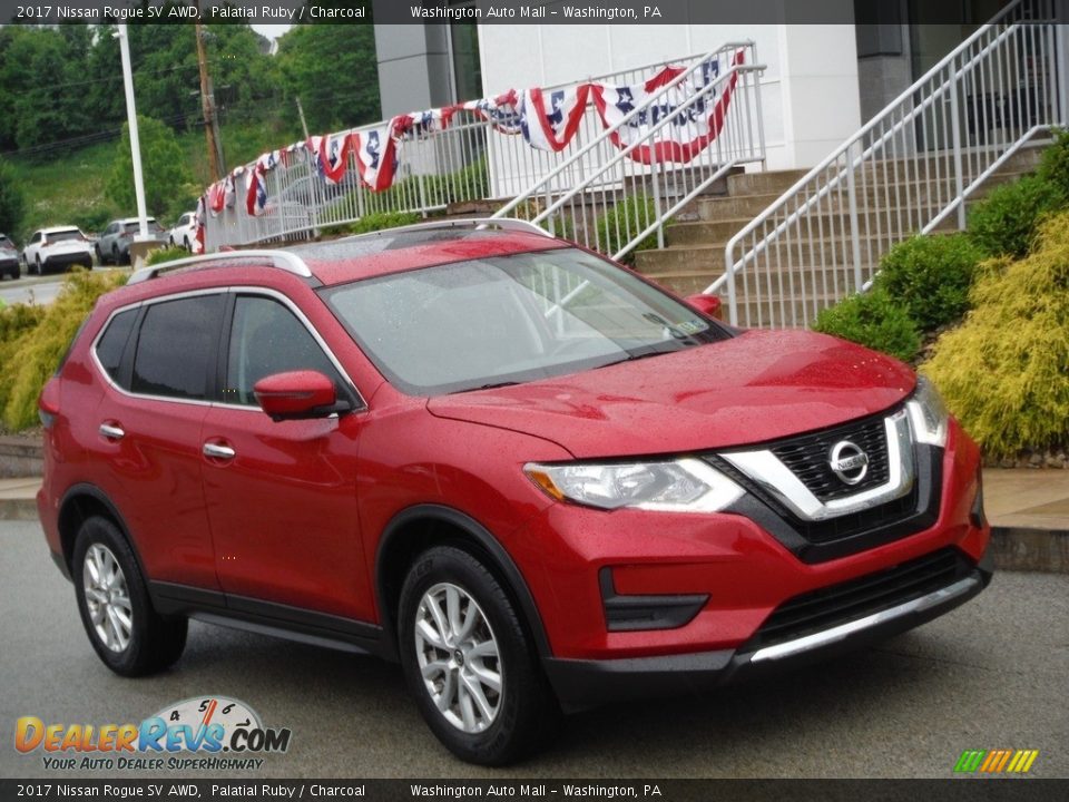 2017 Nissan Rogue SV AWD Palatial Ruby / Charcoal Photo #1