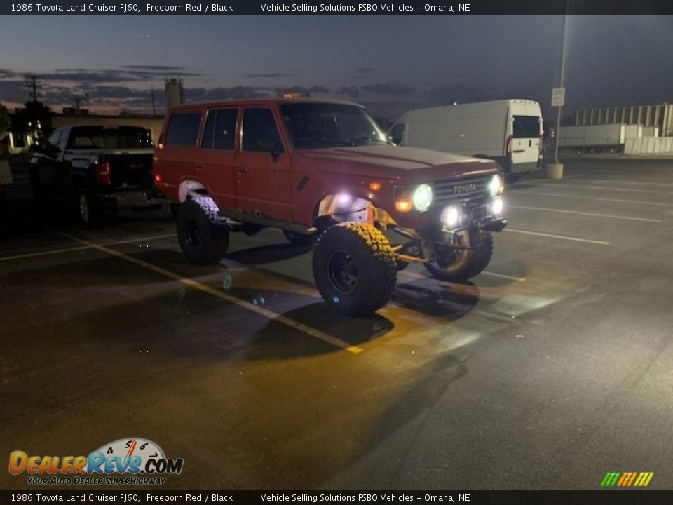 1986 Toyota Land Cruiser FJ60 Freeborn Red / Black Photo #2