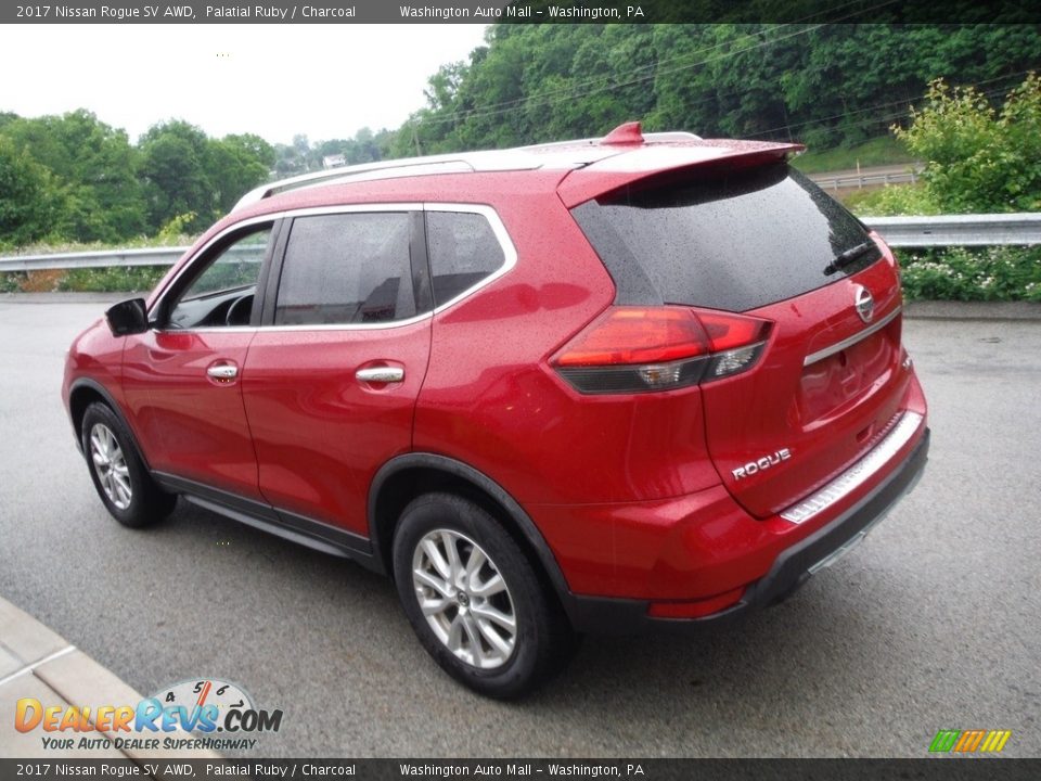 2017 Nissan Rogue SV AWD Palatial Ruby / Charcoal Photo #13