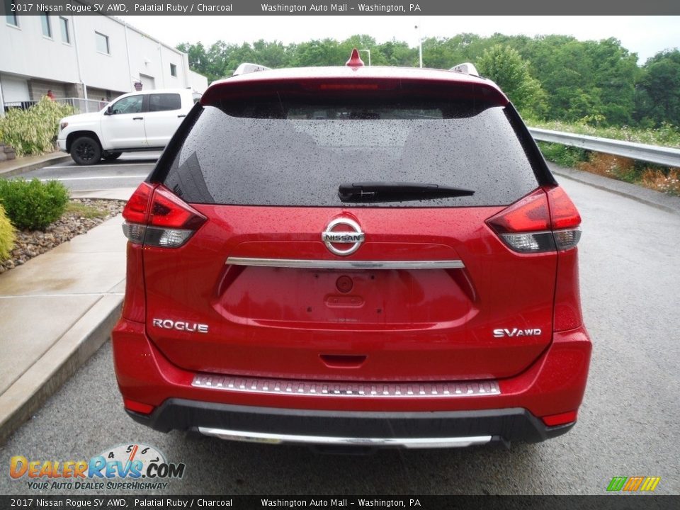 2017 Nissan Rogue SV AWD Palatial Ruby / Charcoal Photo #14