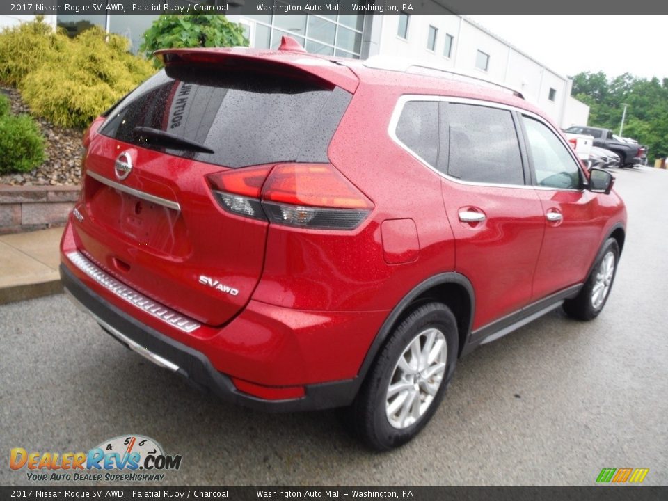 2017 Nissan Rogue SV AWD Palatial Ruby / Charcoal Photo #15