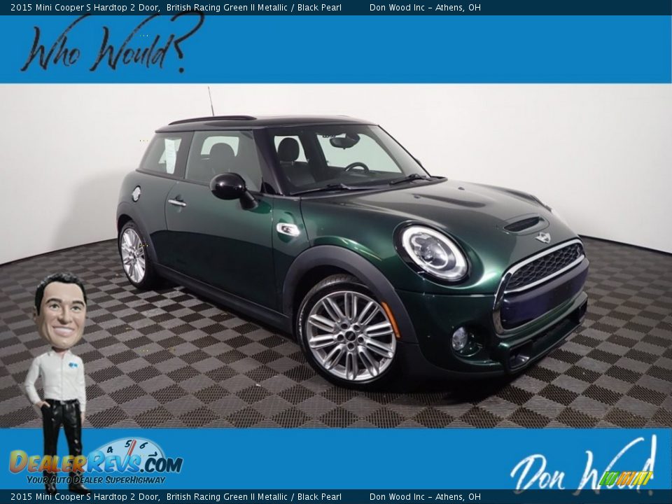 2015 Mini Cooper S Hardtop 2 Door British Racing Green II Metallic / Black Pearl Photo #1