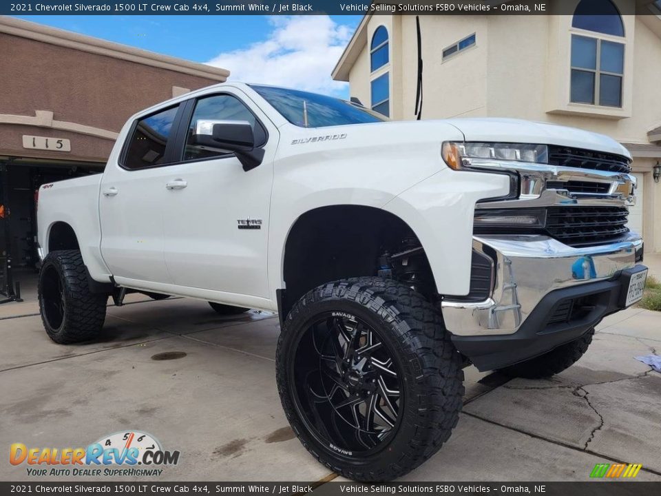 2021 Chevrolet Silverado 1500 LT Crew Cab 4x4 Summit White / Jet Black Photo #1