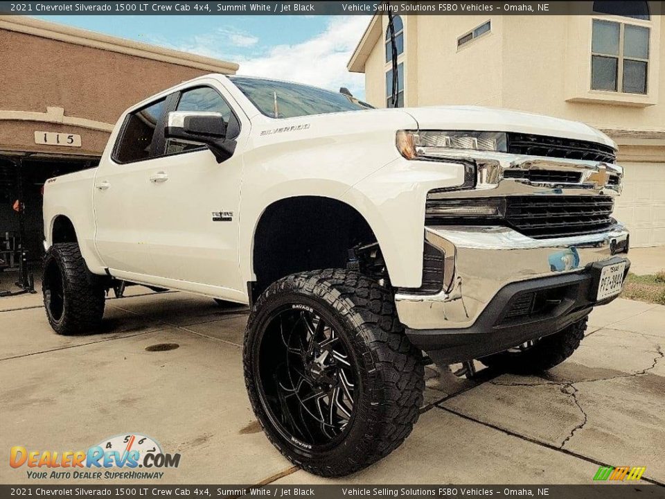 2021 Chevrolet Silverado 1500 LT Crew Cab 4x4 Summit White / Jet Black Photo #8