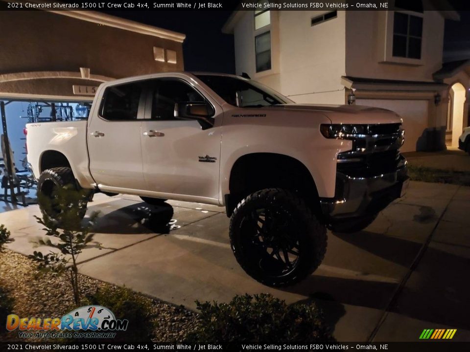 2021 Chevrolet Silverado 1500 LT Crew Cab 4x4 Summit White / Jet Black Photo #12