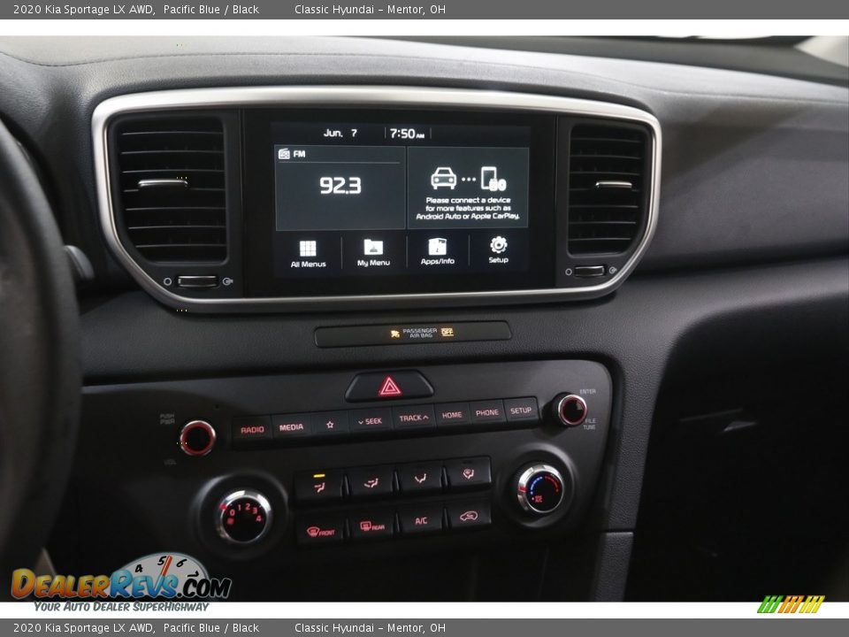 2020 Kia Sportage LX AWD Pacific Blue / Black Photo #9