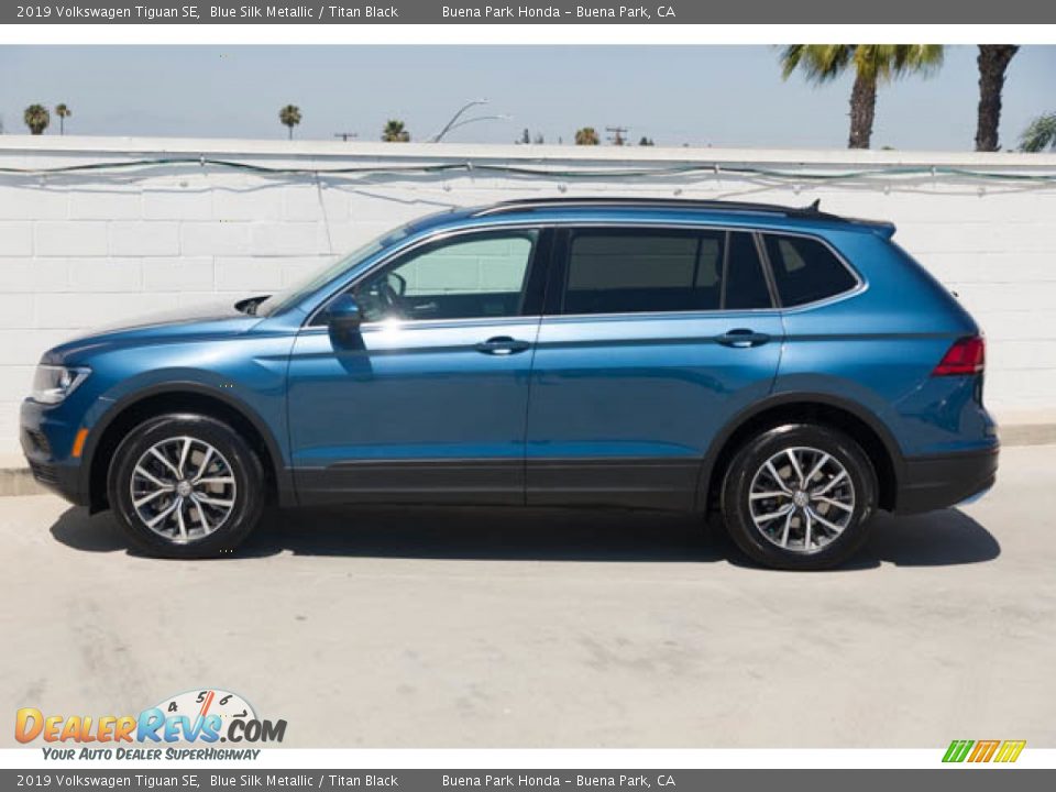 Blue Silk Metallic 2019 Volkswagen Tiguan SE Photo #10