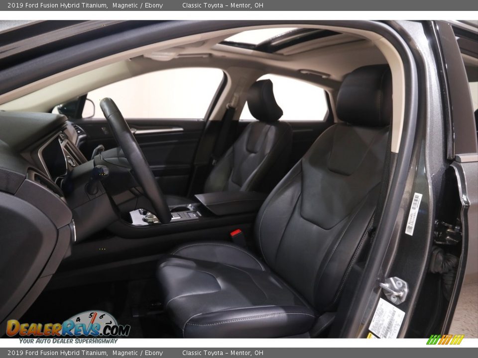 2019 Ford Fusion Hybrid Titanium Magnetic / Ebony Photo #6