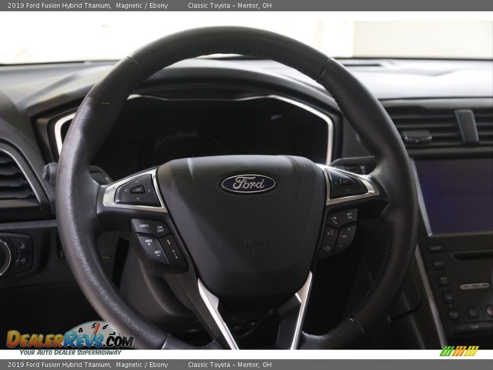 2019 Ford Fusion Hybrid Titanium Magnetic / Ebony Photo #8