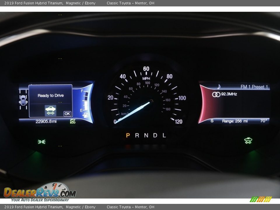 2019 Ford Fusion Hybrid Titanium Magnetic / Ebony Photo #9