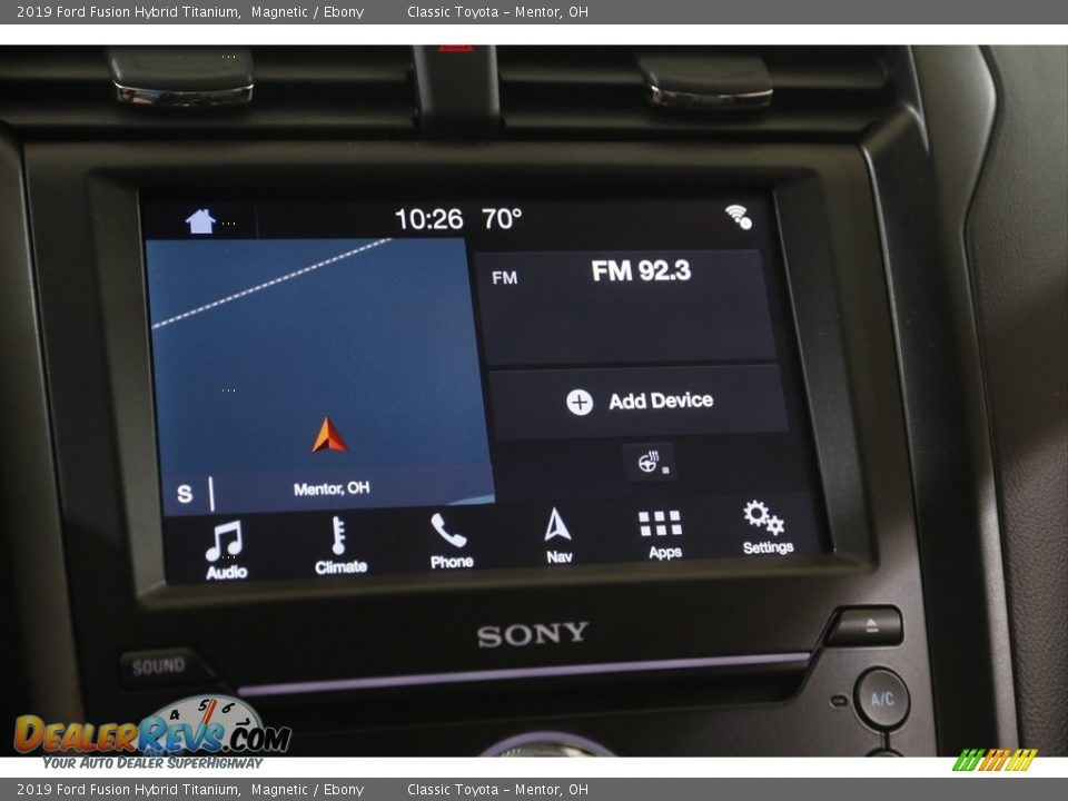 2019 Ford Fusion Hybrid Titanium Magnetic / Ebony Photo #11