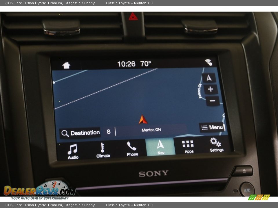 2019 Ford Fusion Hybrid Titanium Magnetic / Ebony Photo #12