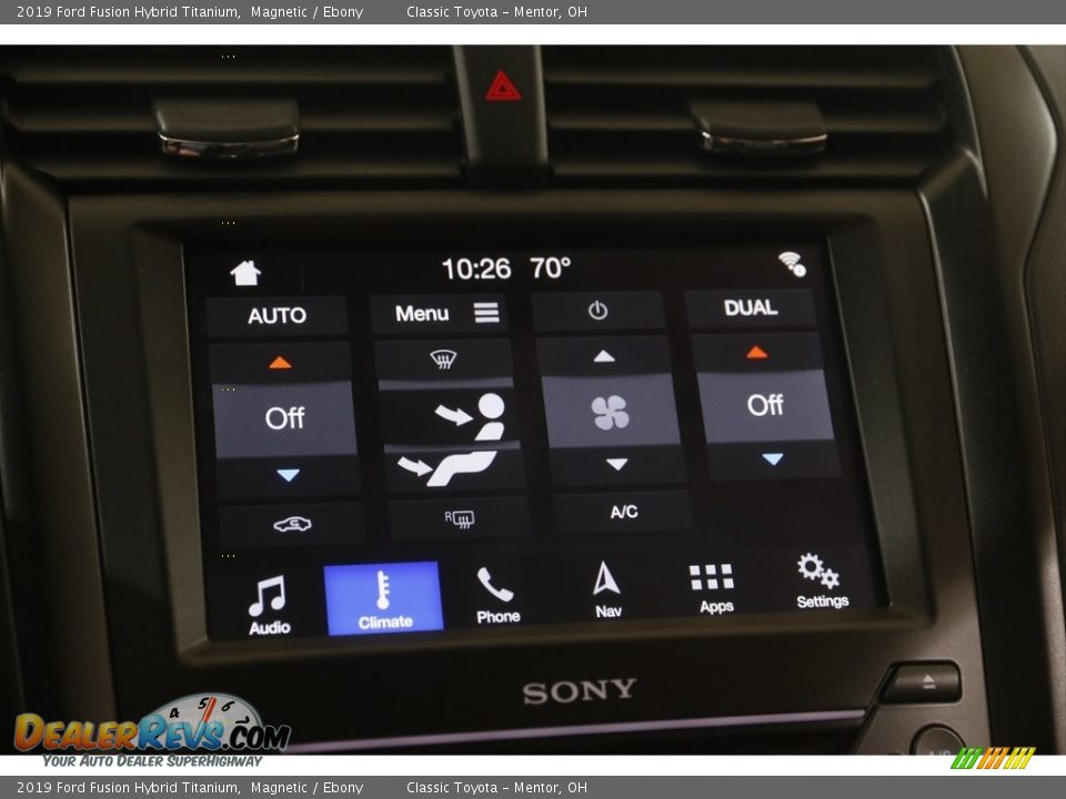 2019 Ford Fusion Hybrid Titanium Magnetic / Ebony Photo #13