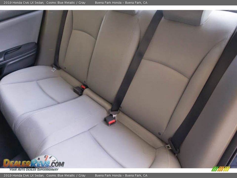 2019 Honda Civic LX Sedan Cosmic Blue Metallic / Gray Photo #19