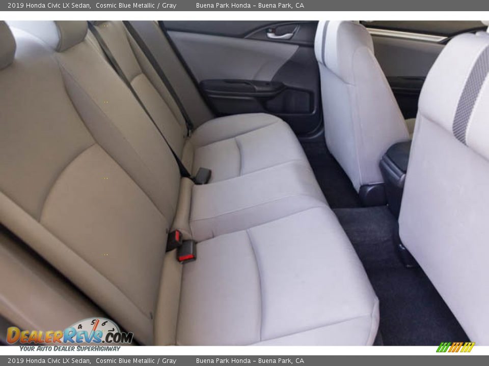 2019 Honda Civic LX Sedan Cosmic Blue Metallic / Gray Photo #21