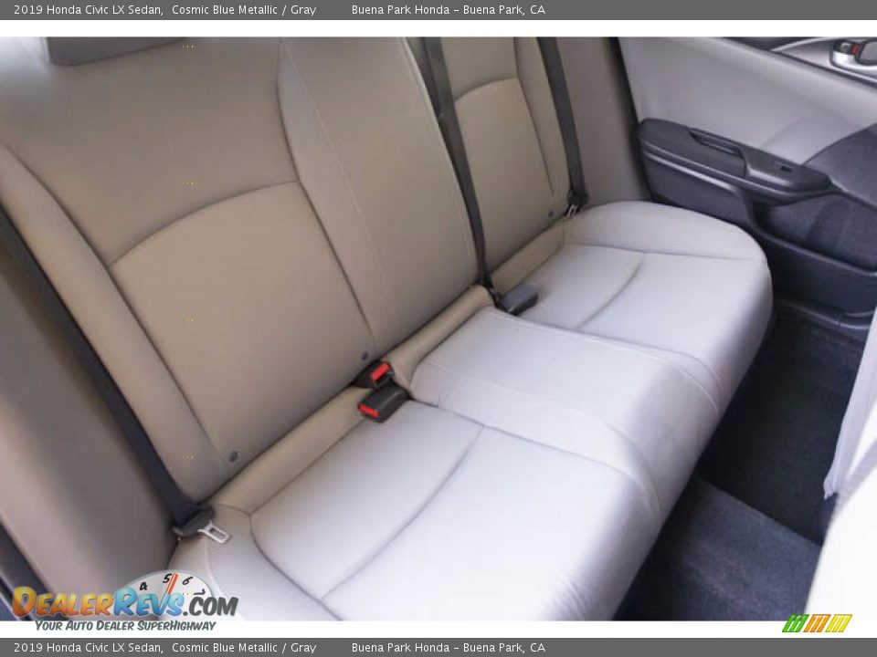 2019 Honda Civic LX Sedan Cosmic Blue Metallic / Gray Photo #22