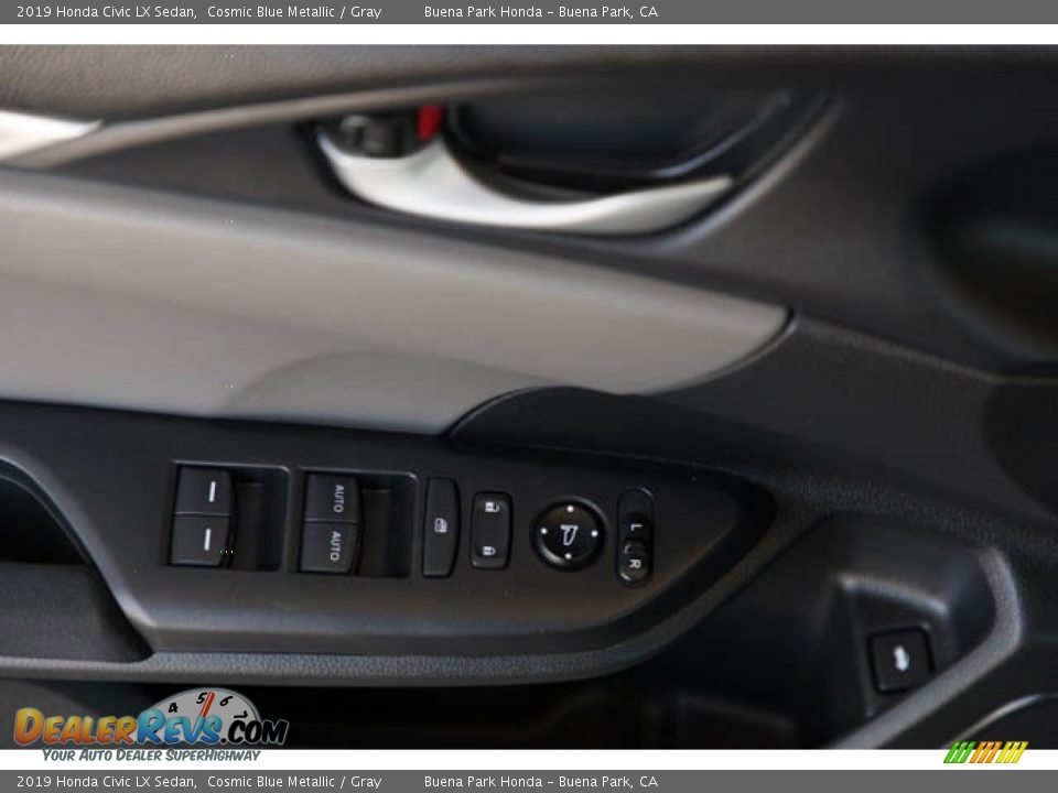 2019 Honda Civic LX Sedan Cosmic Blue Metallic / Gray Photo #29