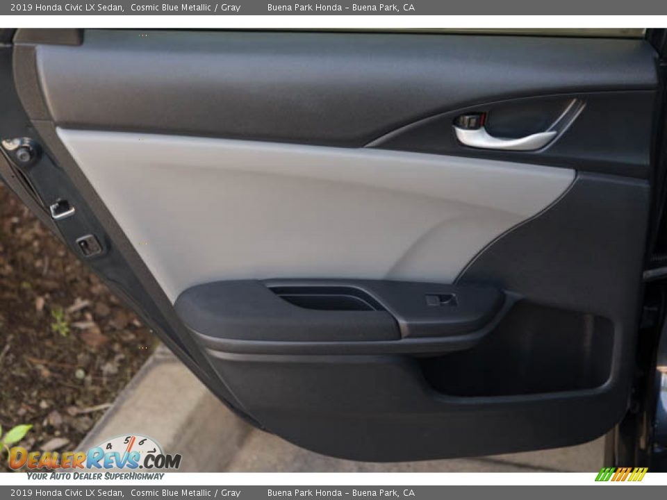 2019 Honda Civic LX Sedan Cosmic Blue Metallic / Gray Photo #30