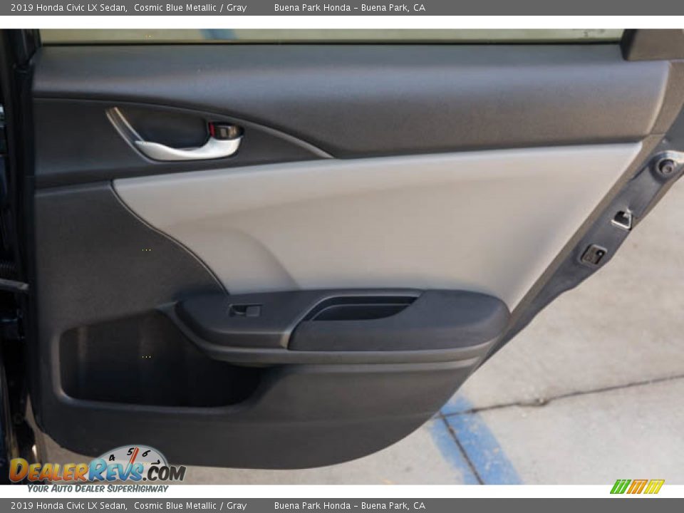 2019 Honda Civic LX Sedan Cosmic Blue Metallic / Gray Photo #31
