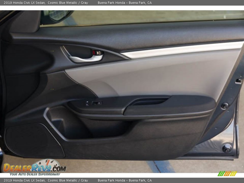 2019 Honda Civic LX Sedan Cosmic Blue Metallic / Gray Photo #32