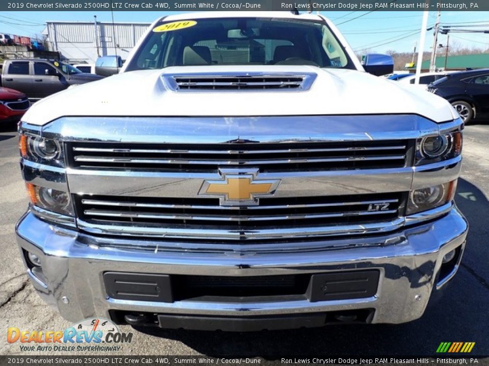 2019 Chevrolet Silverado 2500HD LTZ Crew Cab 4WD Summit White / Cocoa/­Dune Photo #8