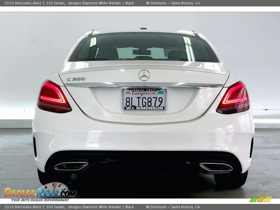 2019 Mercedes-Benz C 300 Sedan designo Diamond White Metallic / Black Photo #3