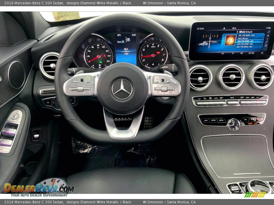 2019 Mercedes-Benz C 300 Sedan designo Diamond White Metallic / Black Photo #4