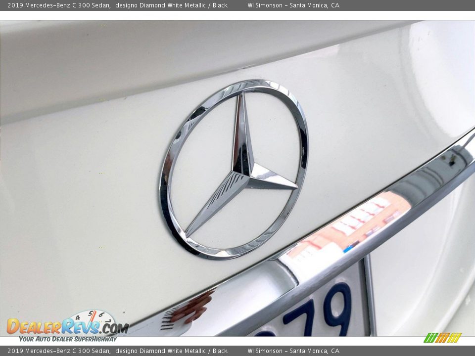 2019 Mercedes-Benz C 300 Sedan designo Diamond White Metallic / Black Photo #7