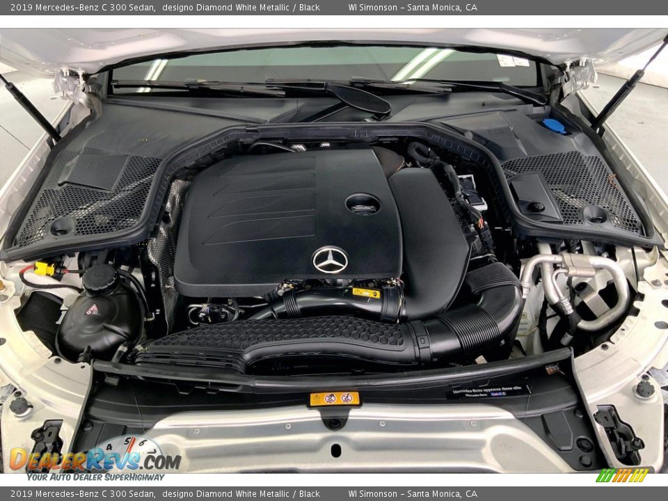 2019 Mercedes-Benz C 300 Sedan designo Diamond White Metallic / Black Photo #9