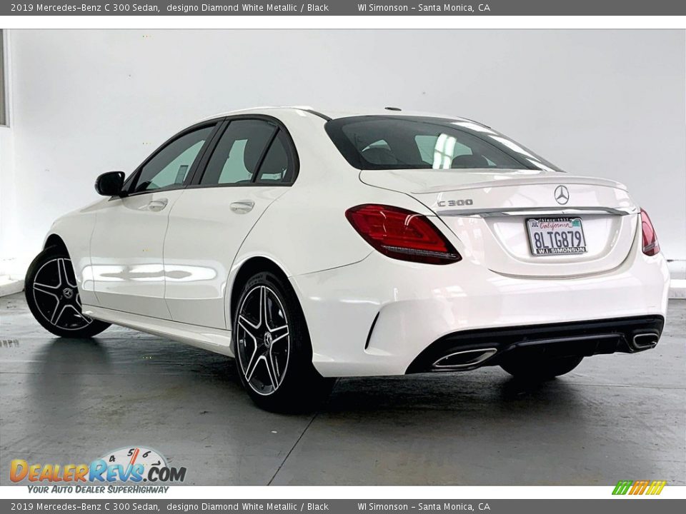 2019 Mercedes-Benz C 300 Sedan designo Diamond White Metallic / Black Photo #10