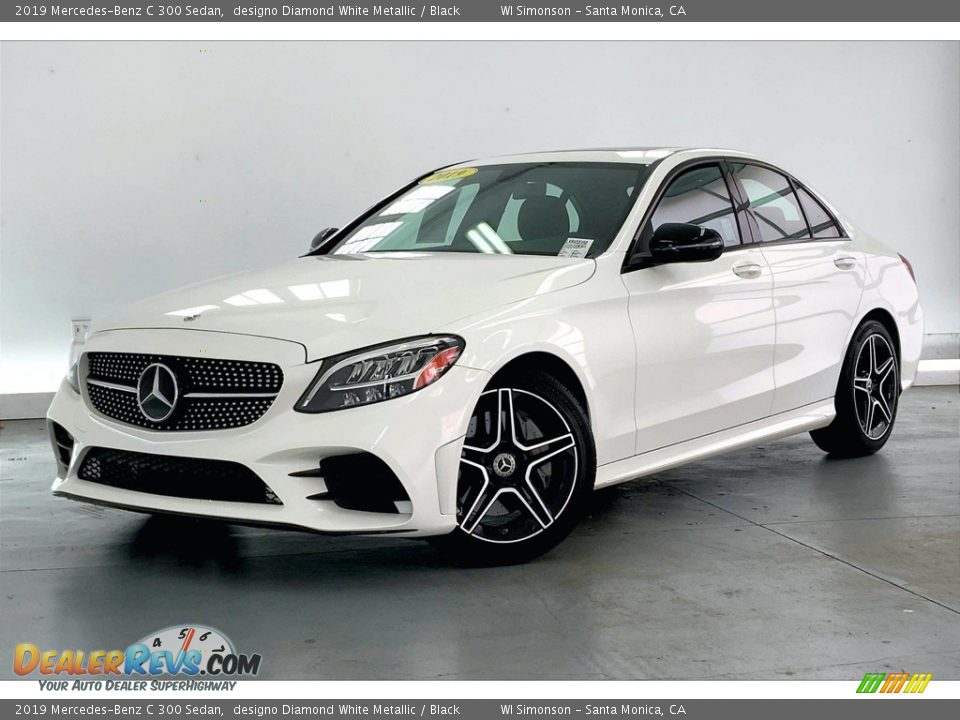 2019 Mercedes-Benz C 300 Sedan designo Diamond White Metallic / Black Photo #12