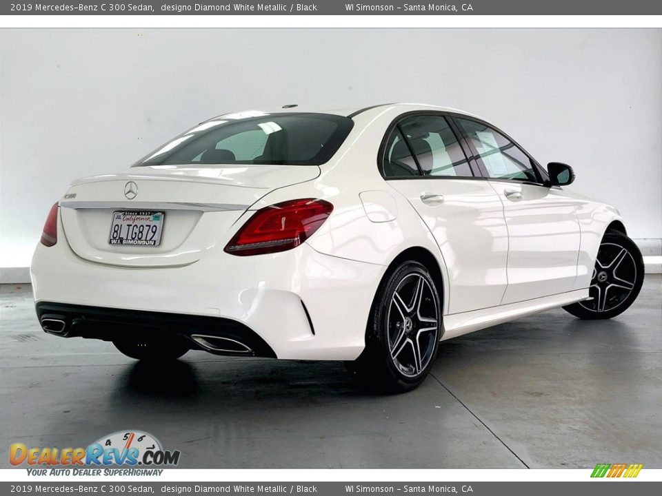 2019 Mercedes-Benz C 300 Sedan designo Diamond White Metallic / Black Photo #13