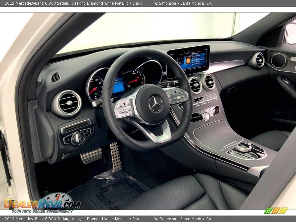 2019 Mercedes-Benz C 300 Sedan designo Diamond White Metallic / Black Photo #14